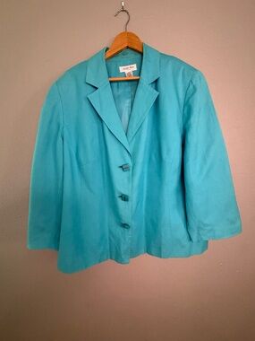 Teal Women's Blazer Jacket